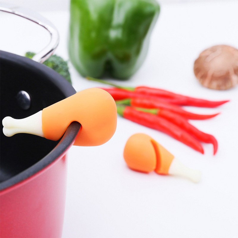 Dụng Cụ Kẹp Nắp Nồi Chống Tràn Chống Tràn Cách Nhiệt Bằng Silicone Tiện Lợi