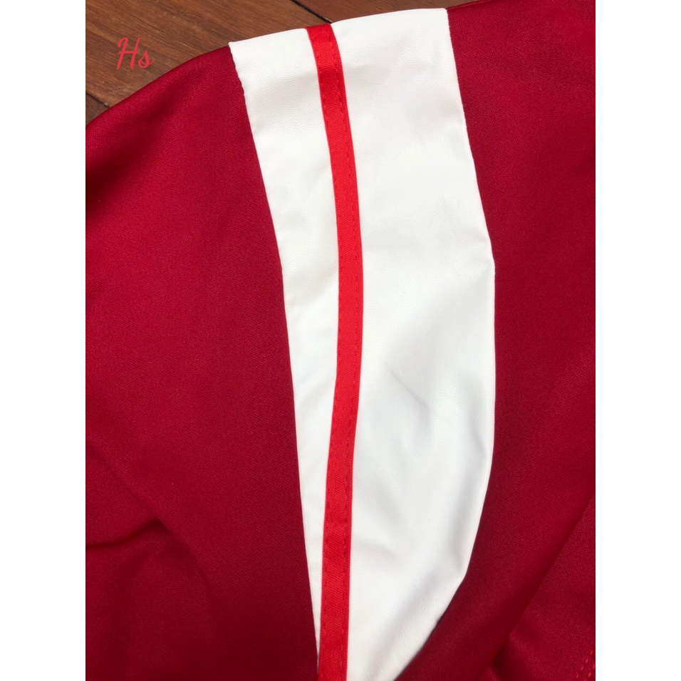 Áo khoác bomber Nam Nữ form rộng kiểu dáng unisex nam nữ nỉ 2 sọc phối tay
