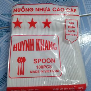 50/100 thìa nhựa cao cấp