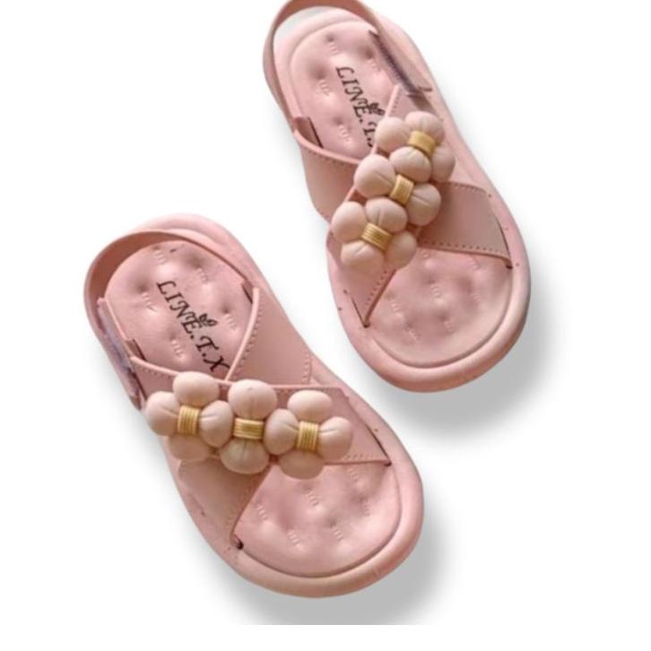Giày Sandal Cao Su Mềm Dây Đan Chéo Thoải Mái Mới Nhất Cho Bé Gái Đi Leo Núi