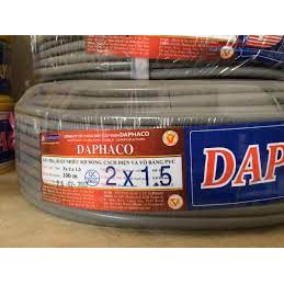 Dây cáp điện tròn xám Daphaco 3 ruột  3x1.5mm2, 3x2.5mm2, 3x4mm2, 3x6mm2 ( cuộn 100 mét)
