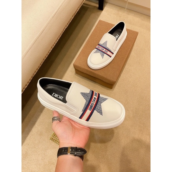 Giày lười nam logo thương hiệu Dior CD cao cấp có 4 màu mẫu mới