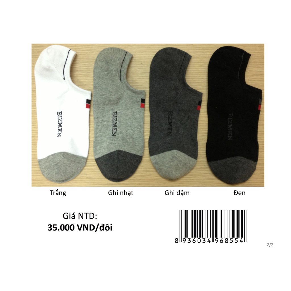 combo 4 đôi tất bizmen co06