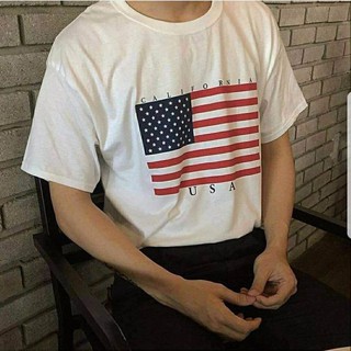 Áo thun unisex cờ Mĩ