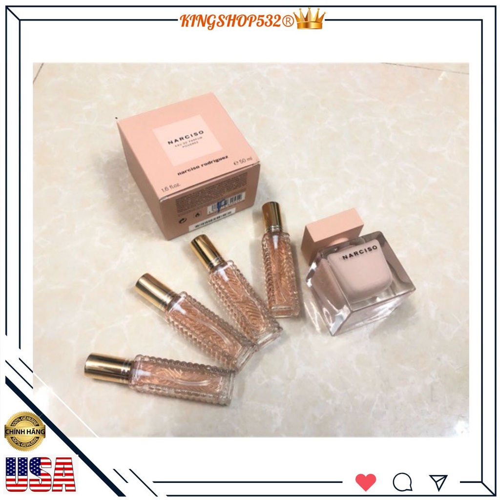 [ Mẫu thử ] [ Mua ngay ]  Nước hoa dùng thử Narciso Poudreé EDP 5ml/10ml/20ml _king_