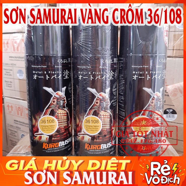 SƠN SAMURAI MÀU VÀNG CRÔM - SƠN MÂM CỰC ĐẸP