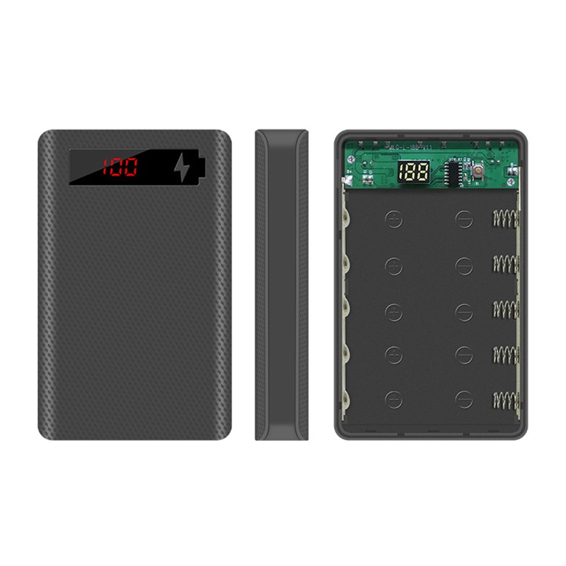 Vỏ Bảo Vệ Hộp Sạc Dự Phòng L5 Lcd Diy 5x18650 Không Kèm Pin Tiện Dụng