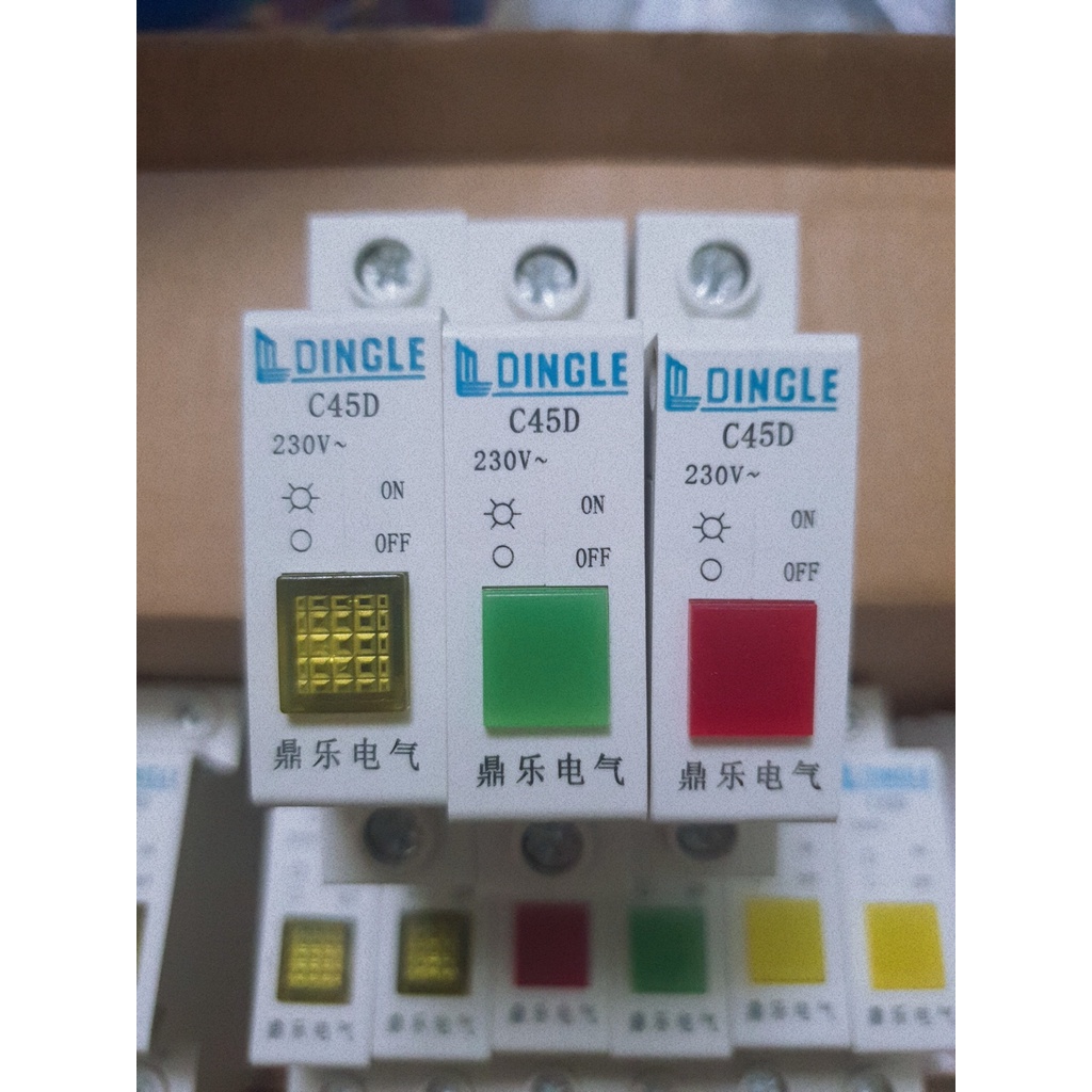 Đèn báo pha gắn rail 220V