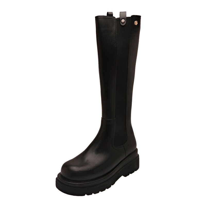 Giày boots cao cổ đế cao co giãn | BigBuy360 - bigbuy360.vn