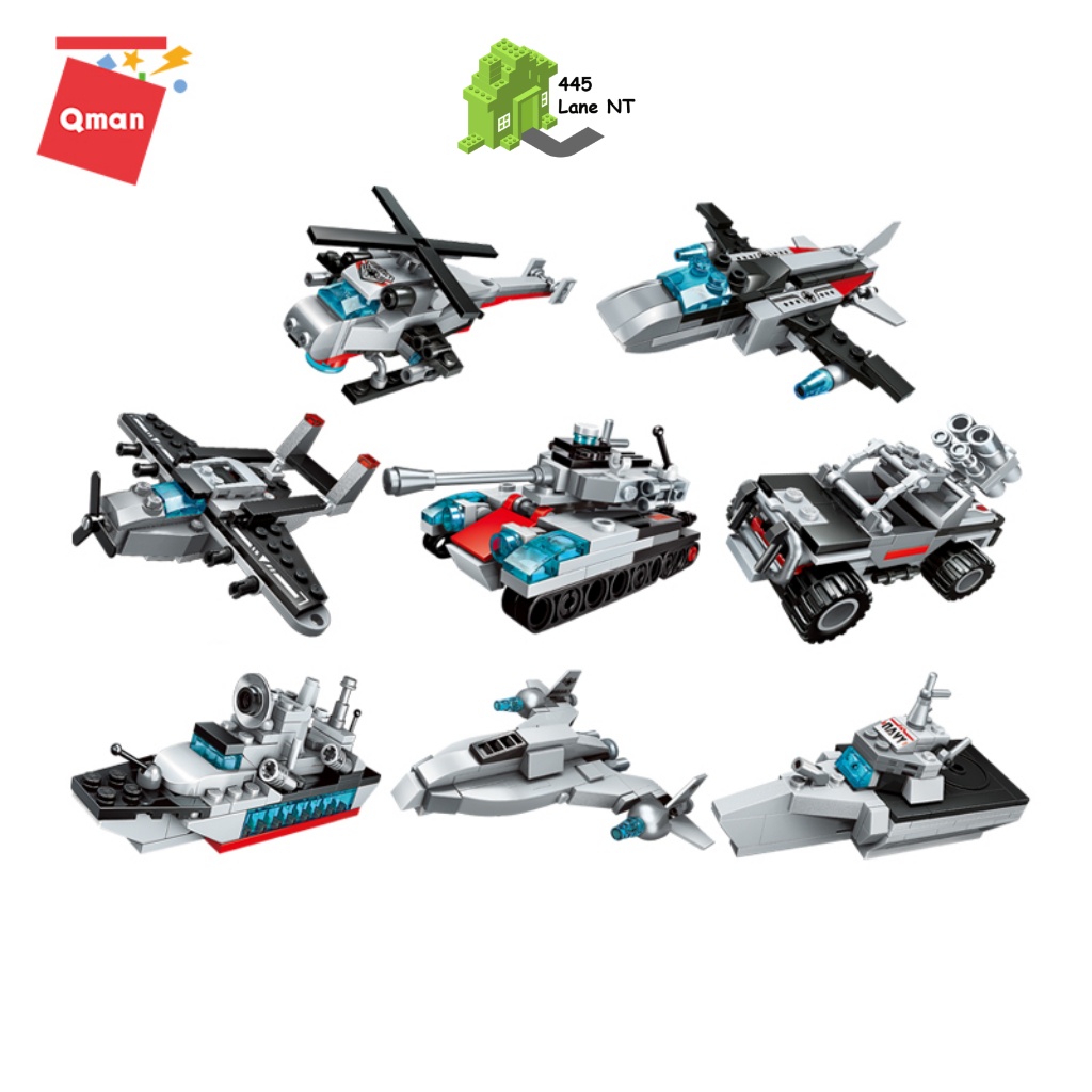 Đồ Chơi Lắp Ráp Lego Qman 1411 Tàu Quân Sự Tuần Tra Trên Biển 710 Chi Tiết Cho Trẻ Từ 6 Tuổi
