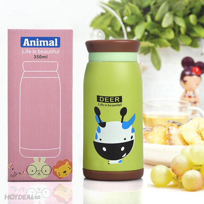 Bình giữ nhiệt hình thú cute 500ml