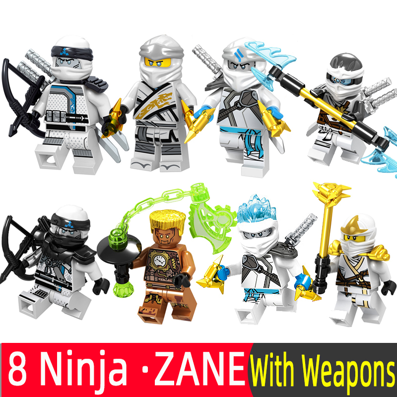 7 cái Ninjago Minifigures Lloyd Jay Zane Kai Cole Nya Harumi Tương thích Lego Ninja Movie Building Blocks Đồ chơi cho trẻ em