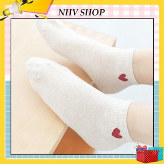 ⚠️ free ship⚠️ tất nữ cổ ngắn - hoạ tiết trái tim siêu cute⚠️ đơn từ 50k hỗ trợ free ship