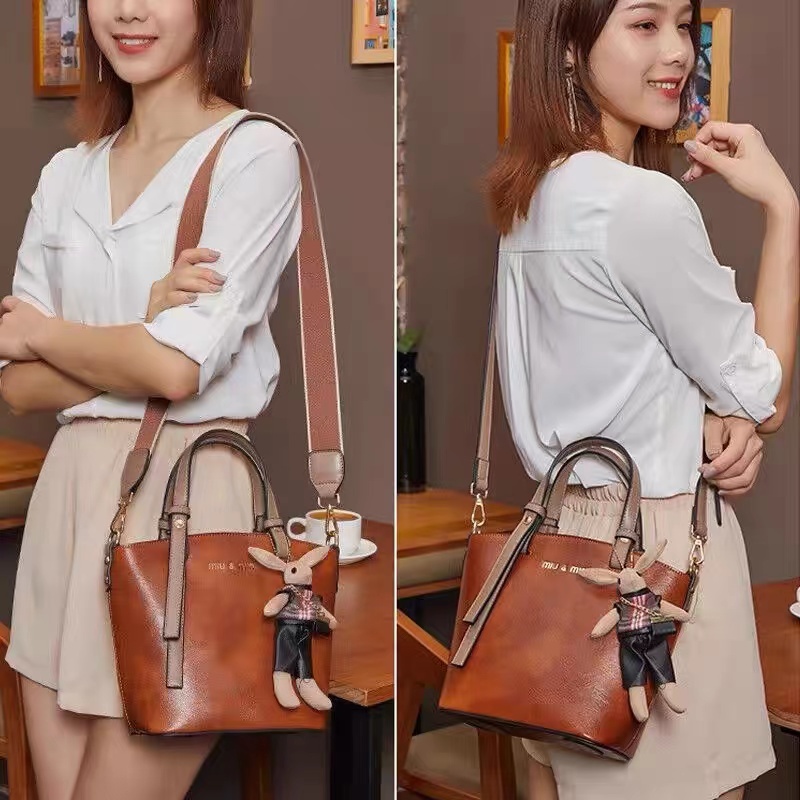 Túi Xách Da Đeo Chéo Phong Cách Retro Thời Trang Cho Nữ