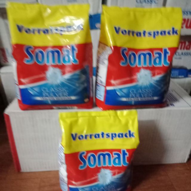 Bột rửa bát Somat chuyên dùng cho máy gói 1,2 kg (tặng ngay que thử nước cứng )