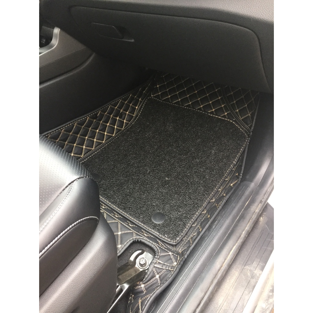 Lót sàn ô tô 5d, 6d Nano 2 chỉ Kia Seltos 2020-2024 kháng khuẩn, trải kín sàn xe