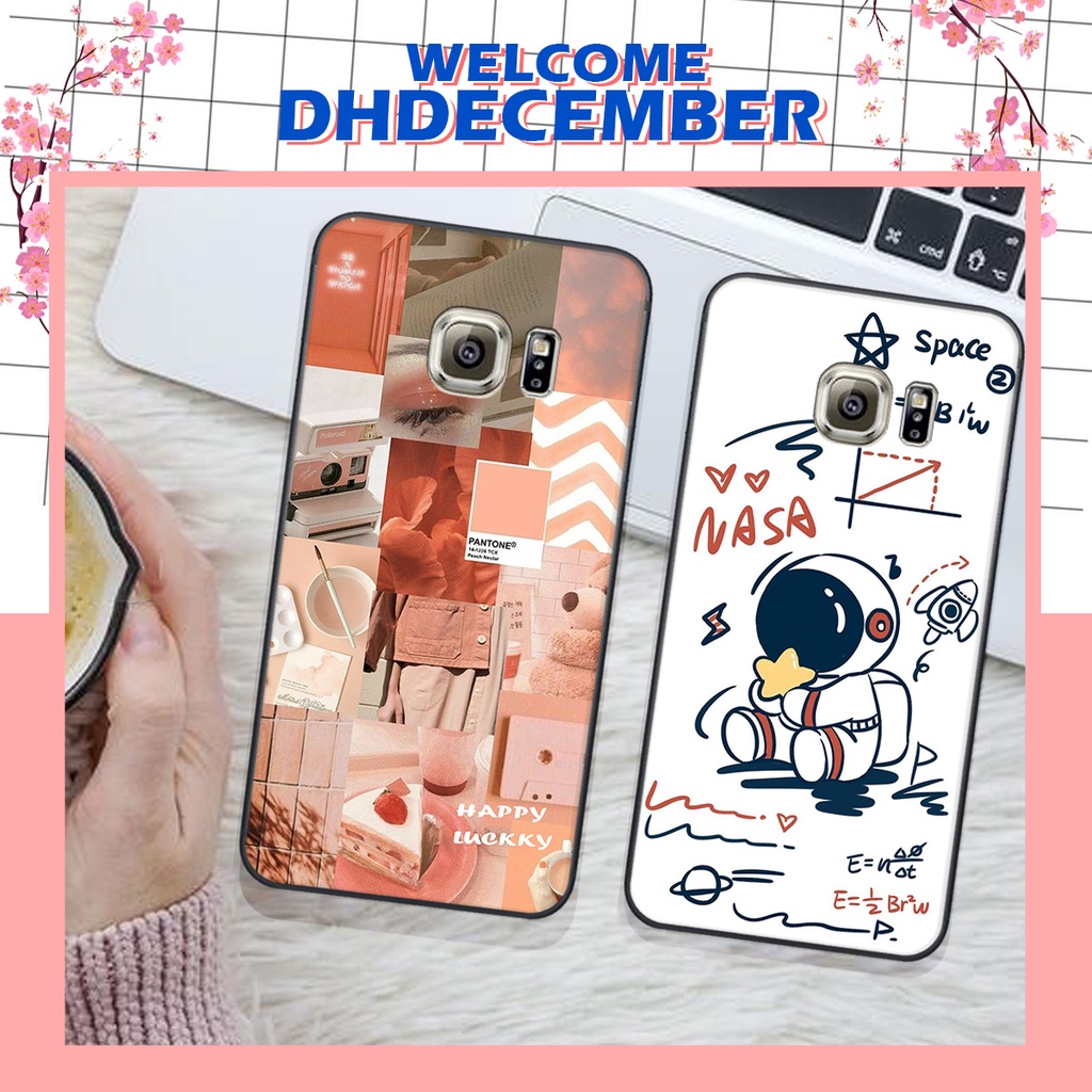 Ốp lưng Samsung  S6 / S6 EDGE/ S6 EDGE PLUS  in hình nice ,good luck happy ốp xinh viền dẻo đẹp chất