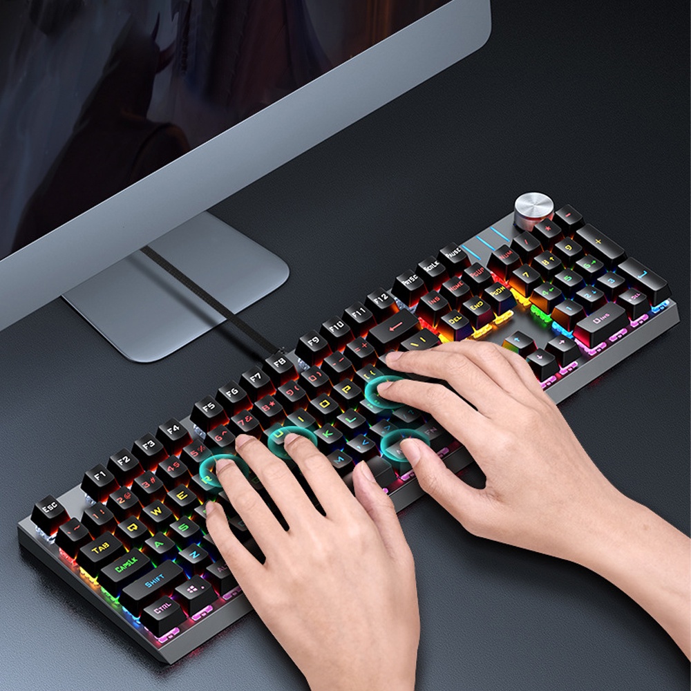 [Mã 11ELSALE hoàn 7% đơn 300K] Bàn phím cơ gaming có dây MC-KB329