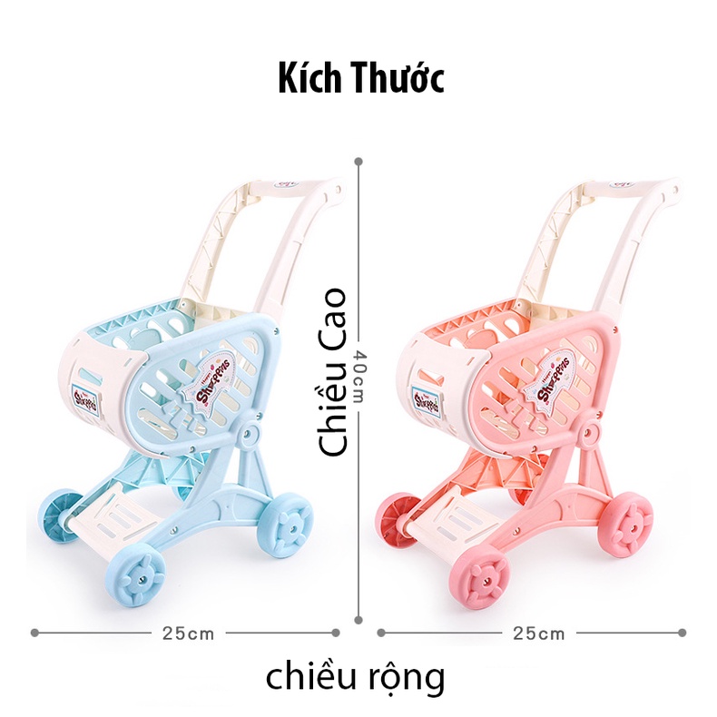 Xe Đẩy Đồ Chơi Siêu Thị Cho Bé Trai Và Bé Gái ,Xe Đẩy Giúp Bé Tập Đi Thiết Kế Thông Minh An Toàn Cho Bé