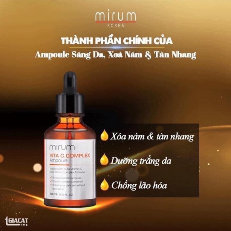 TINH CHẤT MIRUM VITA C AMPOUL SÁNG DA MỜ NÁM TÀN NHANG 50ML