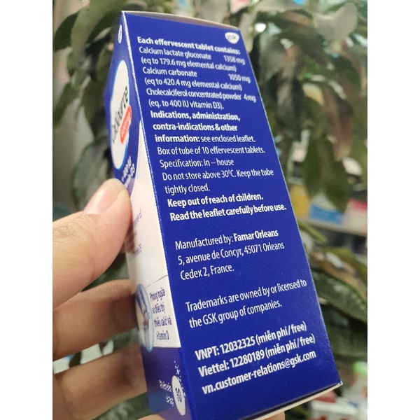 Viên Sủi Bổ Sung Calsource 600Mg+400Iu Vitamin D3 - Đông Anh Pharmart