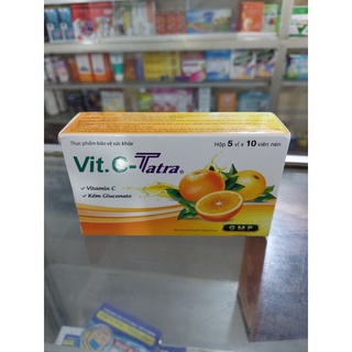  Vit.c - Tatra  vitc  vitamin 500mg bổ sung vitamin c và kẽm gluconate 
