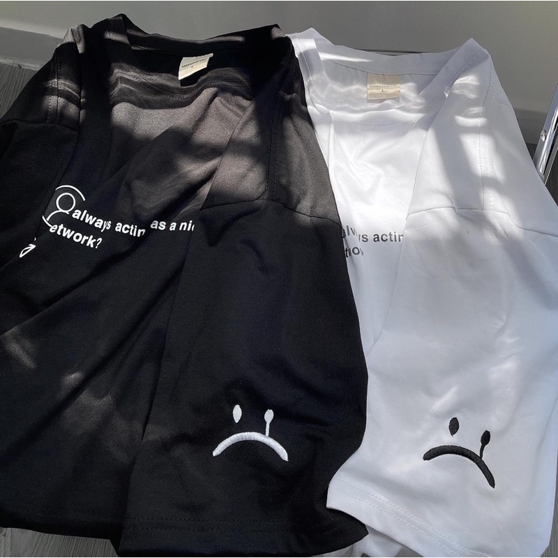 Áo thun SADTAGRAM v1 icon ảnh thật unisex ( nam nữ mặc đều được)