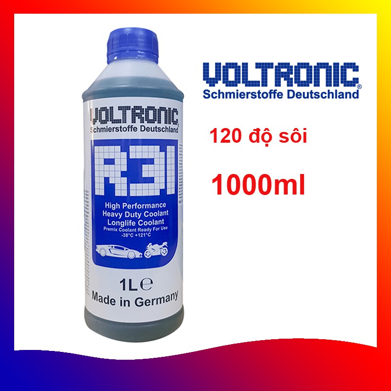 Nước Làm Mát Động Cơ Xe Máy VOLTRONIC R31 PREMIX LONG LIFE COOLANT 1L