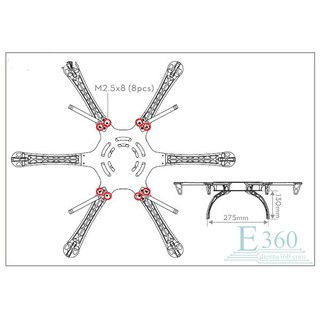 CÀNG ĐÁP NHỰA CHO QUADCOPTER, HEXACOPTER