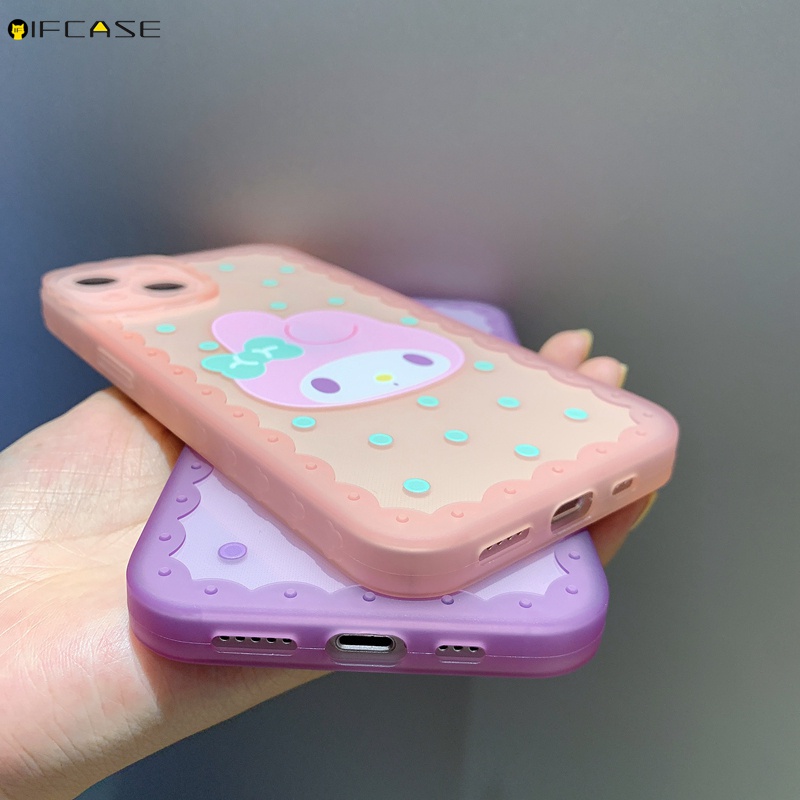 Ốp Điện Thoại TPU Dẻo Họa Tiết Hoạt Hình Melody Kulomi Chấm Bi Nhiều Màu Cho iPhone 13 12 12 11 Pro Max XS Max XR X