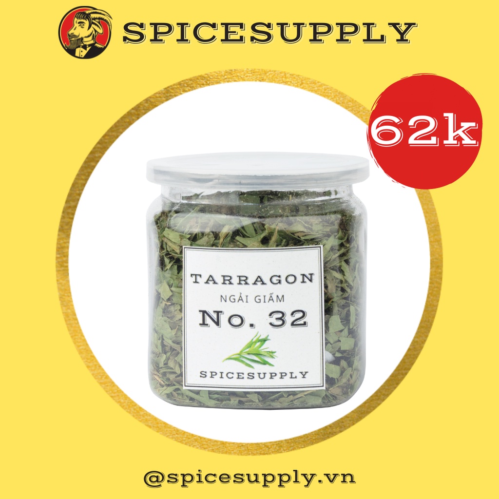 Tarragon - Ngải giấm SPICESUPPLY Việt Nam nấu món Pháp Hũ 25g