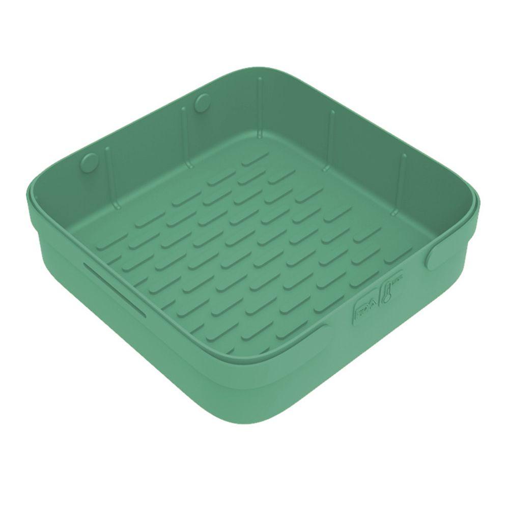 Rổ Nướng Bánh Pizza Hình Vuông Bằng Silicone Tái Sử Dụng Được