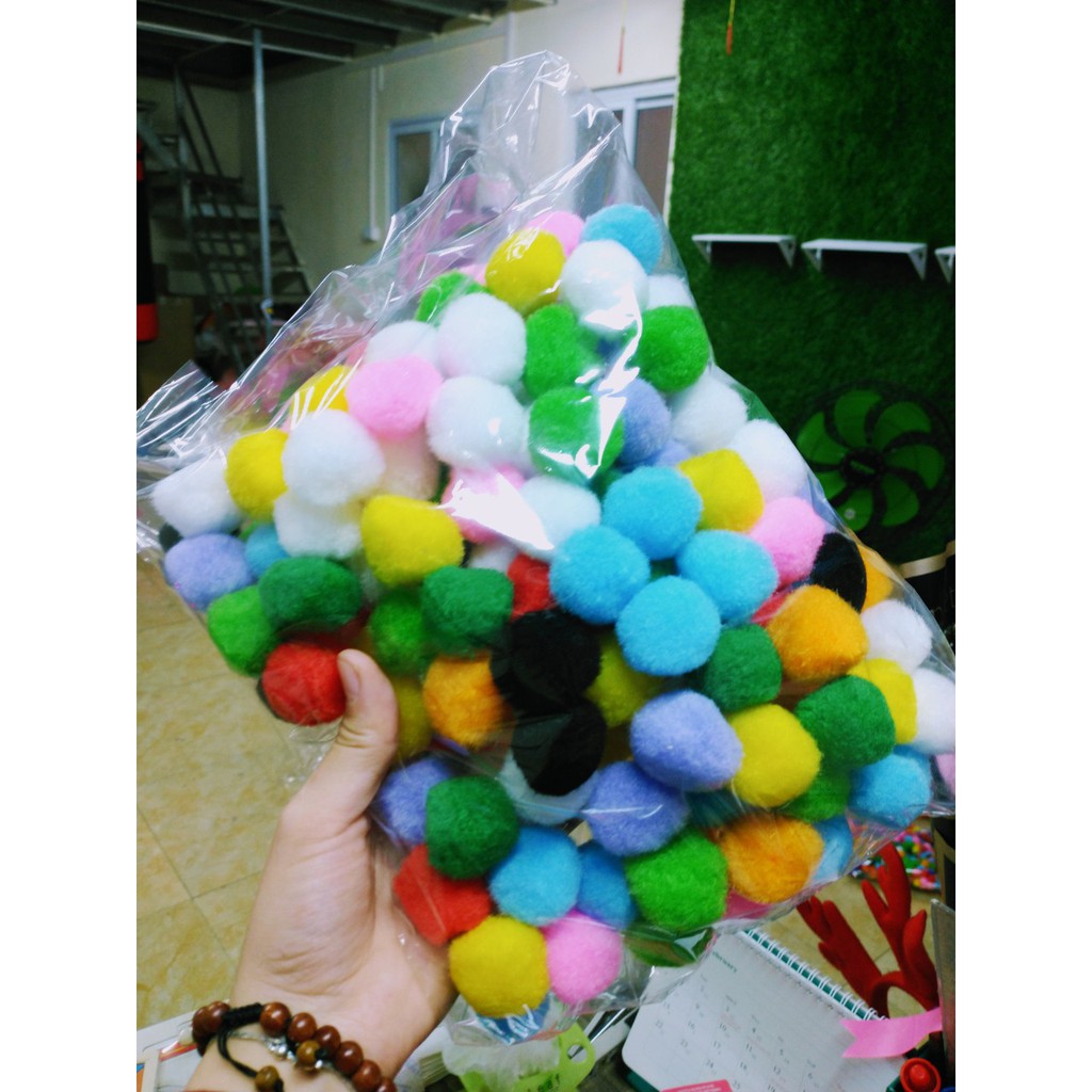 Túi quả pom pom Túi quả pompom