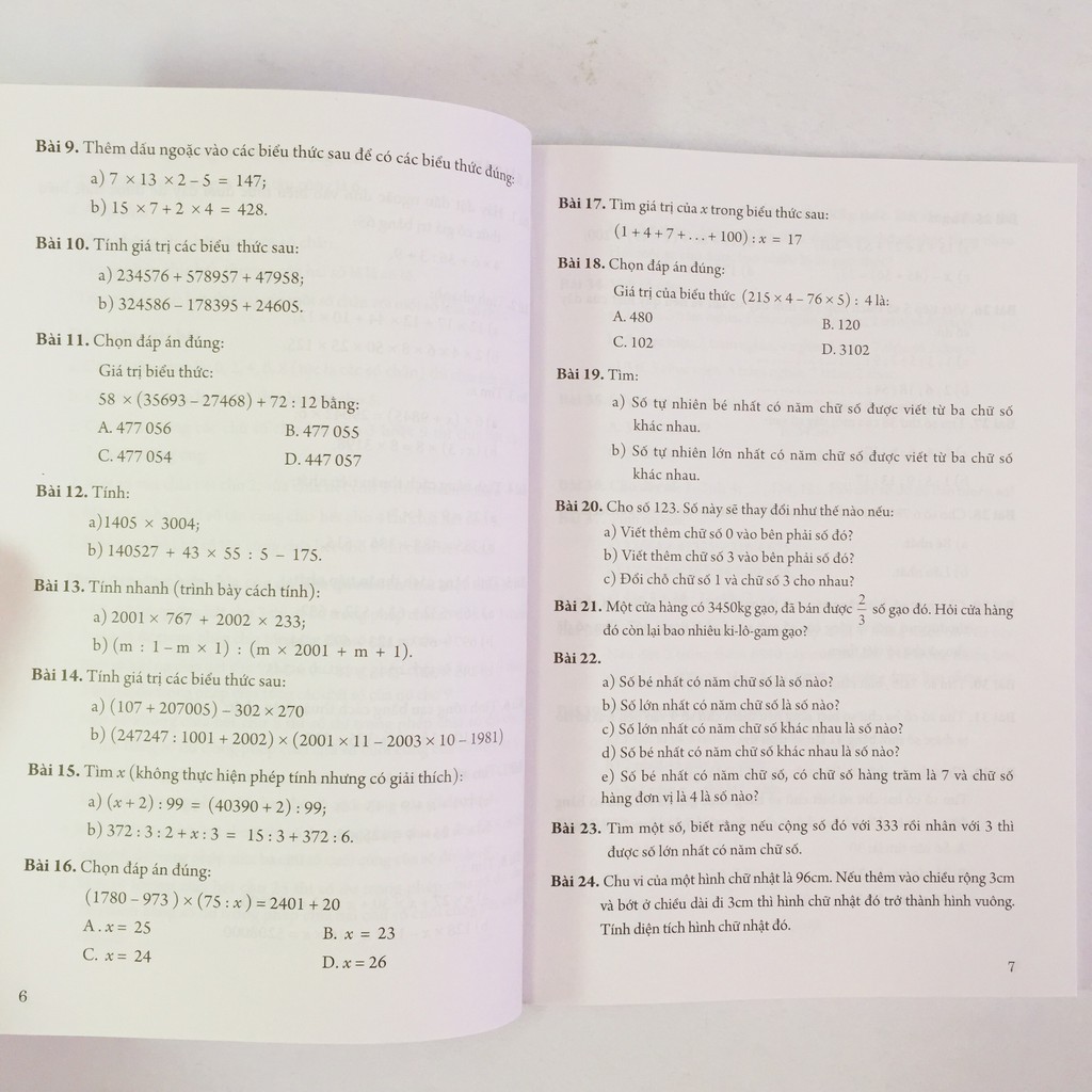 Sách -  Combo Toán Nâng Cao và Bồi Dưỡng Học Sinh Giỏi Lớp 4 - Vở Bài Tập Toán Nâng Cao Lớp 4 (bộ 3 cuốn)