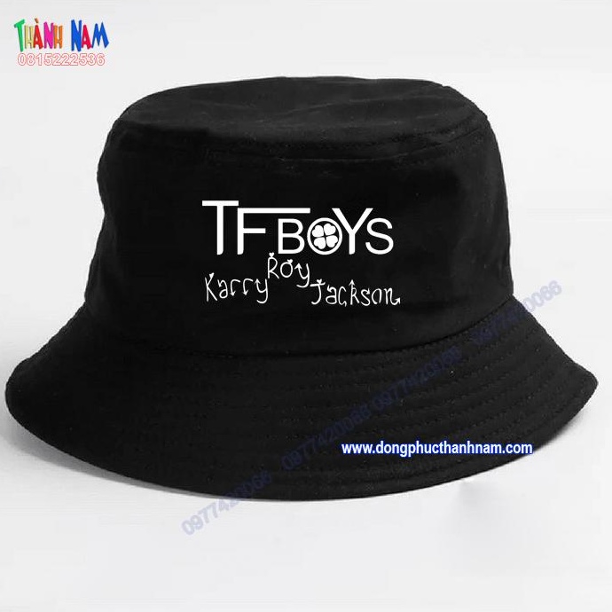 Mũ TFBOYS in theo yêu cầu