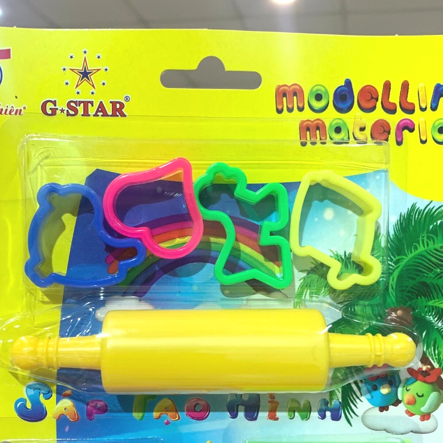 Đất Nặn tạo hình 24 màu Gstar GS24 có khuôn tạo hình và cây lăn chất liệu an toàn cho trẻ em