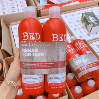 Cặp dầu gội dầu xả tigi đỏ