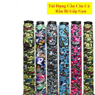 Túi đựng cần câu gấp gọn, túi đựng cần 1.3m, màu sắc đa dạng