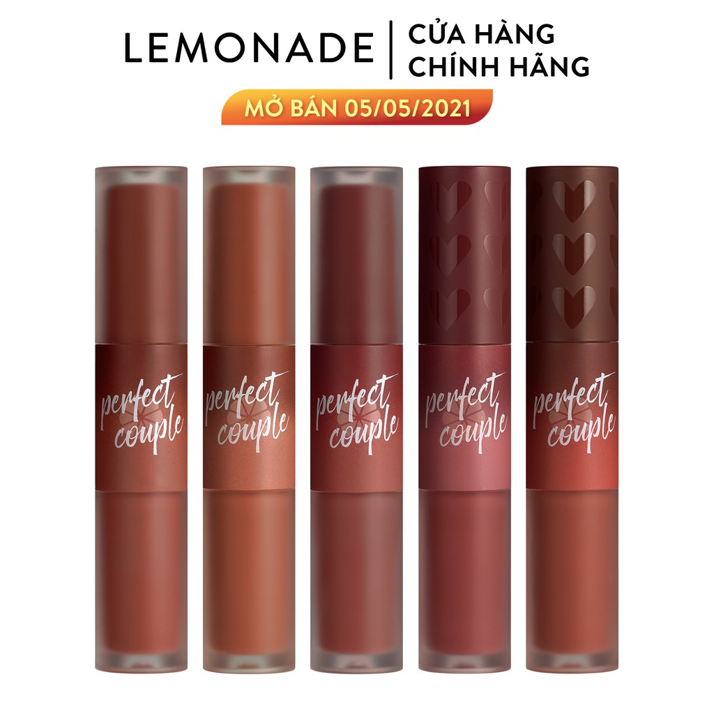 Combo 5 son Lemonade Perfect Couple Lip Fashionistar (5 cây x 8g) | BigBuy360 - bigbuy360.vn