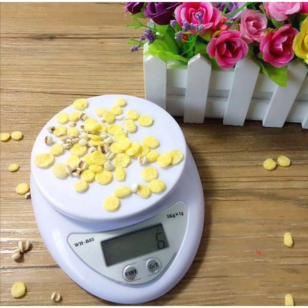 Cân tiểu ly, cân điện tử 5kg. Đa năng, tiện dụng cho nhà bếp, bán hàng. Sử dụng pin AAA tiện dụng.