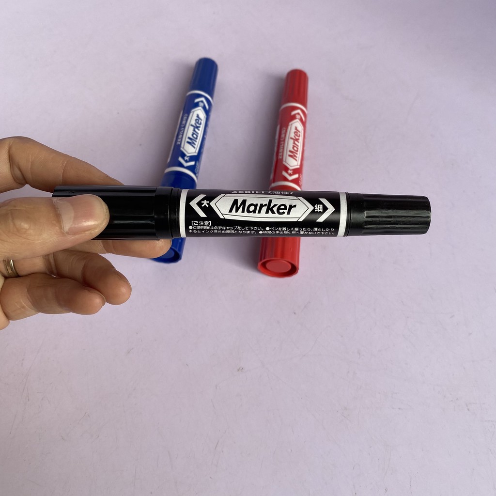 Bút lông dầu Marker 3 màu bút lông có thể đổ thêm khi hết mực - HT-GIANG HIỀN