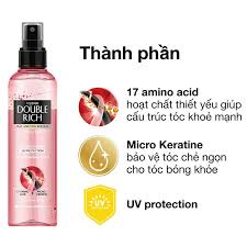 Double Rich Xịt Dưỡng Tóc Chăm Sóc Tóc Hư Tổn, Xơ, Khô, Hương Nước Hoa [ hàng chính hãng đồng giá 250ml]