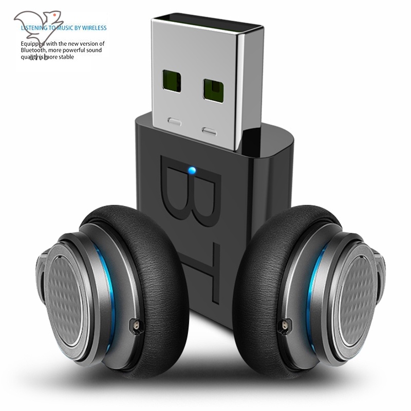 Bộ Chuyển Đổi USB Bluetooth 5.0 Thu Phát Không Dây Cho Tai Nghe PC Tai Nghe Không Dây USB Bluetooth 5.0