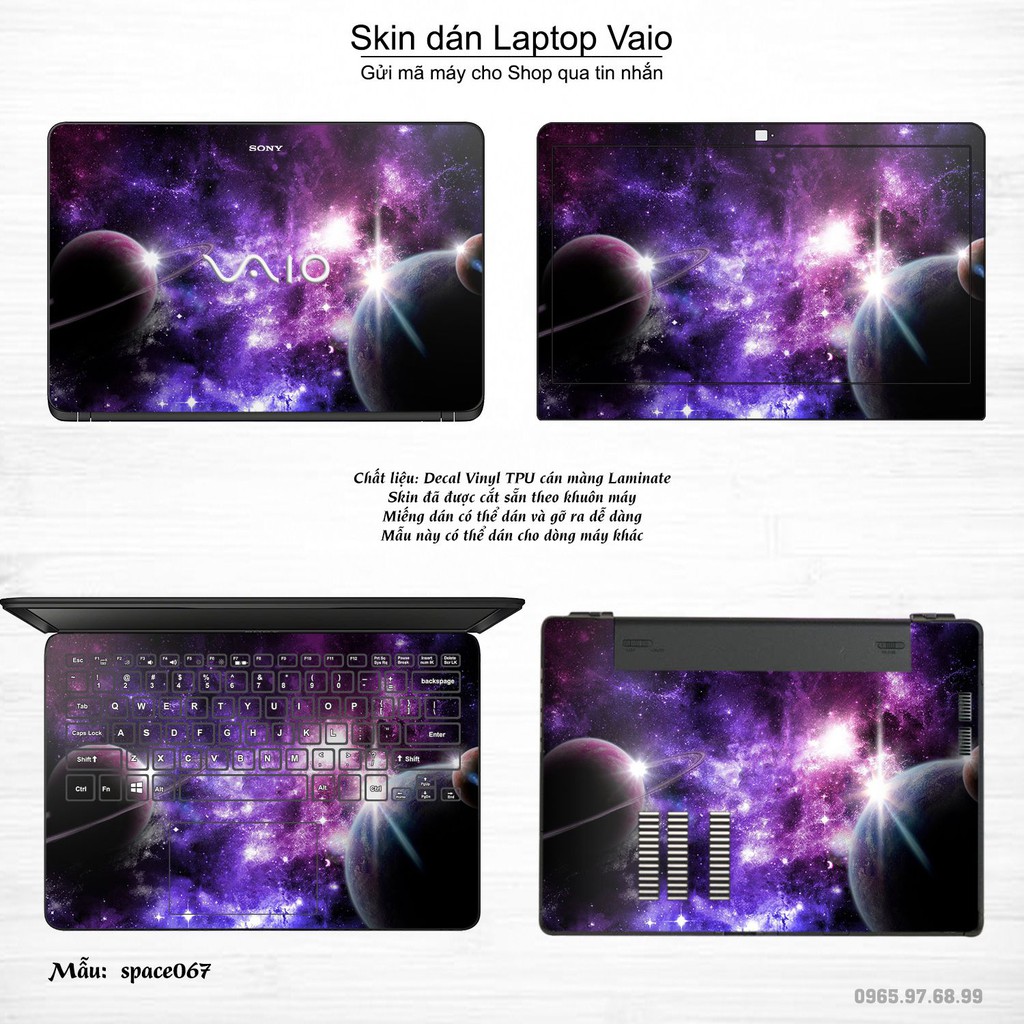 Skin dán Laptop Sony Vaio in hình không gian _nhiều mẫu 12 (inbox mã máy cho Shop)