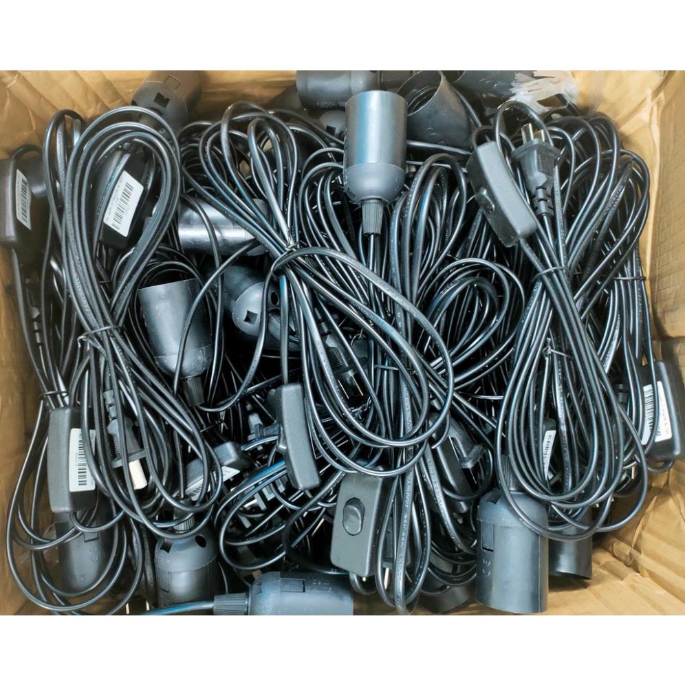 Đui đèn E27 liền dây 2 mét có công tắc