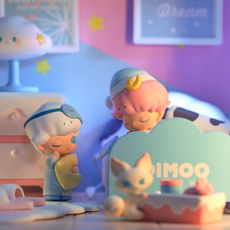 POP MART Mô Hình Búp Bê DIMOO Homebody Series Trang Trí