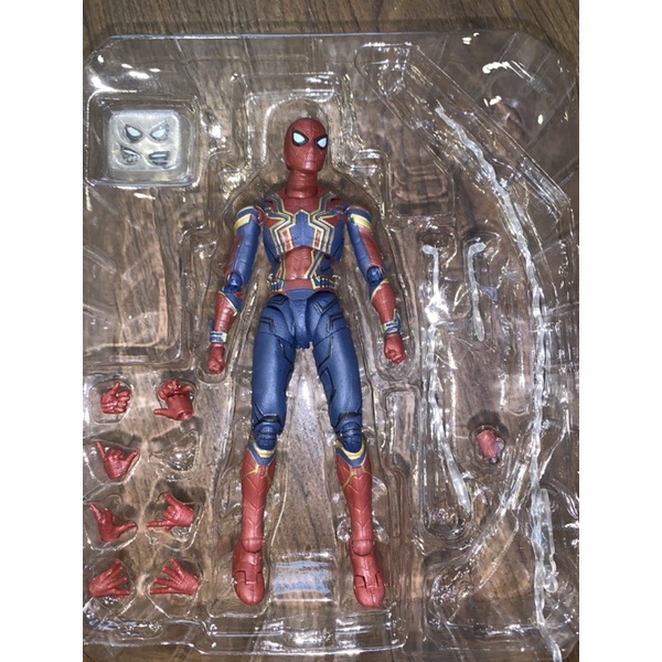 (Hết hàng) Mô hình khớp người nhện Iron Spider Man 15cm