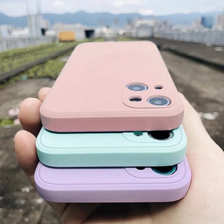 Ốp điện thoại silicon tpu mềm màu kẹo ngọt chống sốc thích hợp cho iPhone 13 12 11 Pro Max 13 Mini