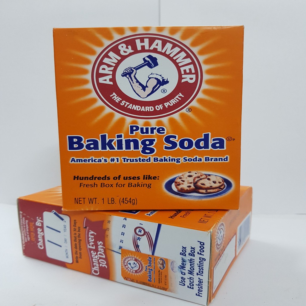 Combo 2 hộp muối Baking soda 454g USA chính hãng