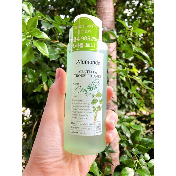 Nước cân bằng da dầu mụn Mamonde Centella Trouble Toner